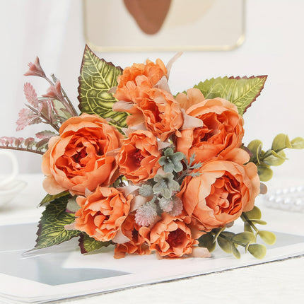 Artificial Peony Flower Bouquet for Mother’s Day | Elegant Table Decoration for Home Décor