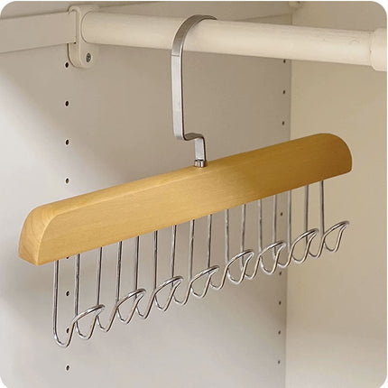 8 in 1 Wardrobe Hanger, Vertical Space Saving Closet Organizer Hook for Clothes, Belts and Ties, 2 Colors