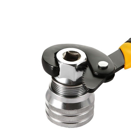 Adjustable Socket Wrench with Ergonomic Handle | Versatile Tool for Home and Auto Repairs