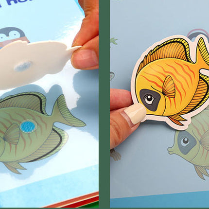 Montessori Quiet Book for Kids, Interactive Busy Book with Puzzles, Matching Games and Literacy Pages