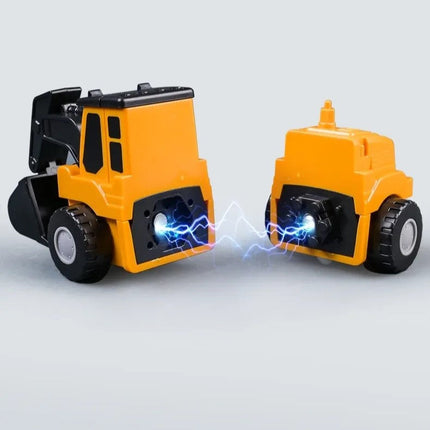 Magnetic Transformer Car Set, Interchangeable Building Toy that Makes Dump Trucks, Helicopters and a Robot