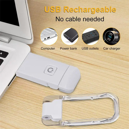 Clip On Book Light for Reading in Bed, Rechargeable LED Reading Lamp with 3 Color Temperature Modes