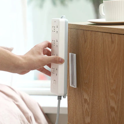 Self-Adhesive Socket Holders Set with Durable Design | Organize Cables for Neat Spaces