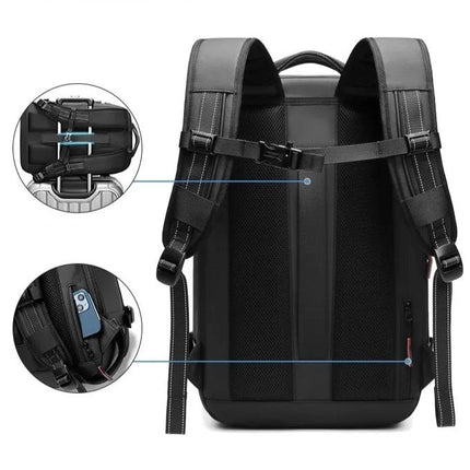 Vacuum Compression Travel Backpack with Multiple Compartments | Space-Saving Design for Stress-Free Packing