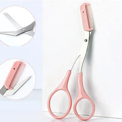 Eyebrow and Eyelash Grooming Kit for At Home Brow Shaping and Lash Care, Compact Beauty Tool Set for Daily Routines