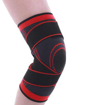 Sports Knee Pads with Adhesive Tape, Breathable Double Beam Meniscus Support, Sizes S to XXXL