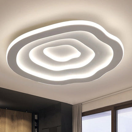 Ripple LED Ceiling Lamp with Integrated LED Light | Artistic Flush Mount Design for Soft Ambient Illumination