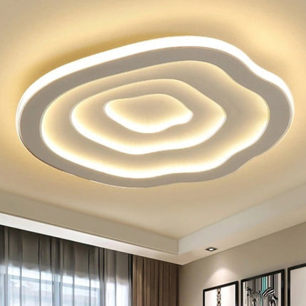 Ripple LED Ceiling Lamp with Integrated LED Light | Artistic Flush Mount Design for Soft Ambient Illumination
