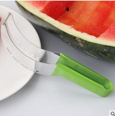 Stainless Steel Watermelon Slicer with Easy Grip Handle | Effortless Fruit Serving Tool