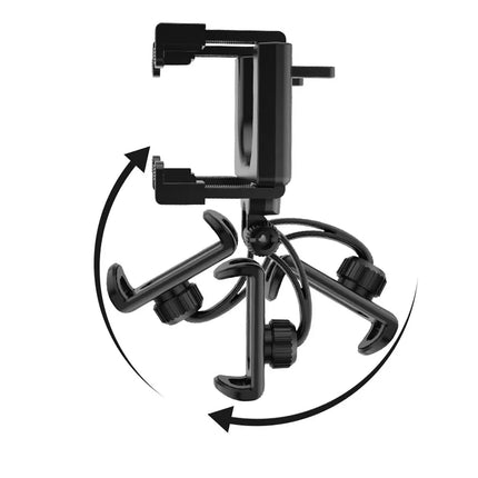 Universal Rearview Mirror Phone Holder with Adjustable Angle | Secure Viewing for Safe Driving