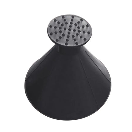 Round Car Ice Scraper with Ice Breaker Spikes, Cone Grip Windshield Snow Scraper for Gloved Hands, 4 Winter Colors