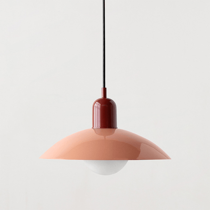 Bauhaus Pendant Light with Adjustable Height & Glossy Finish | Modern Colourful Ceiling Lamp for Dining Rooms and Kitchens