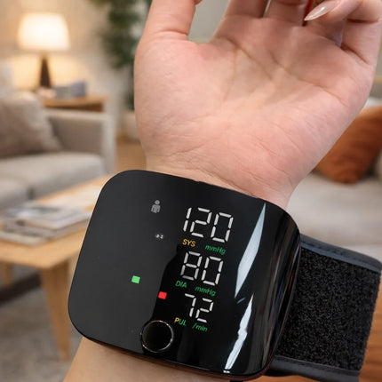 Wrist Blood Pressure Monitor Device with Digital Display | Accurate Readings for Health Tracking