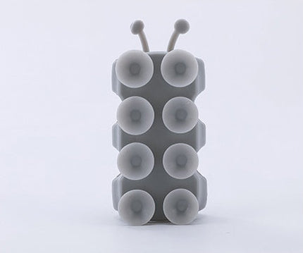 Silicone Suction Shower Head Holder, Caterpillar Design Movable Wall Mount for Kids Bath Time and Pet Washing