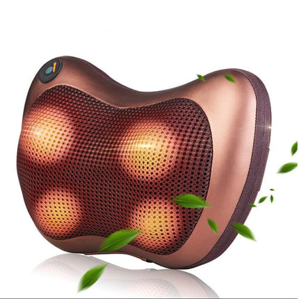 Heated Massage Pillow with Relaxing Vibration | Soft Fabric for Stress Relief