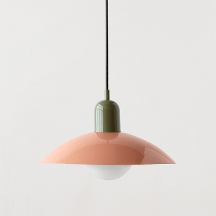 Bauhaus Pendant Light with Adjustable Height & Glossy Finish | Modern Colourful Ceiling Lamp for Dining Rooms and Kitchens
