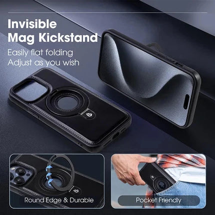 iPhone Cases, Magnetic Faux Leather Phone Case for iPhone 12 13 14 and 15 Series – image 5