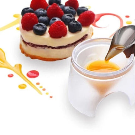 Plating Spoon for Home Cooks, Saucing and Drizzle Spoon for Desserts and Sauces, Food Plating Tool for Chefs