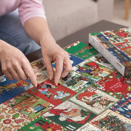 Advent Calendar Jigsaw Puzzle for Adults, Christmas Countdown 1000 Piece Puzzle – image 4