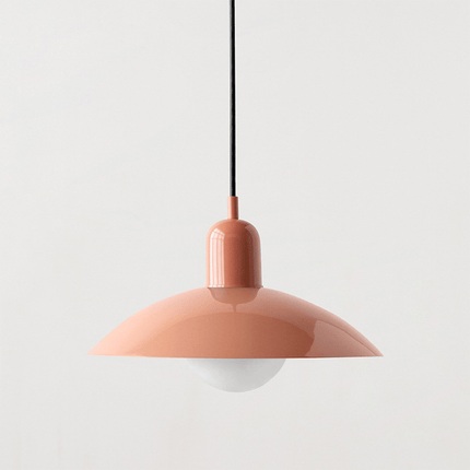 Bauhaus Pendant Light with Adjustable Height & Glossy Finish | Modern Colourful Ceiling Lamp for Dining Rooms and Kitchens