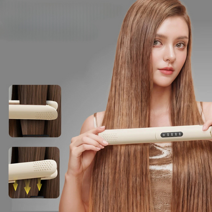 Ceramic Hair Straightener and Curler 2 in 1, Ionic Ceramic Flat Iron with 4 Heat Settings – image 5