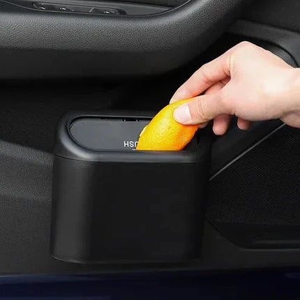 Car Trash Bin with Removable Lid for Wrappers, Tissues and Receipts, 4 Colour Options, for Road Trips