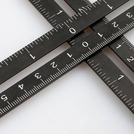 Angle Measuring Ruler and Shape Template Tool with Inch and Centimetre Markings, Metal Locking Knobs for Tile, Wood, Brick and Flooring