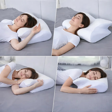Orthopedic Cervical Neck Support Pillow with Memory Foam | Ergonomic Design for Pain Relief and Comfort