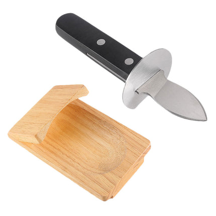 Oyster Opener Tool Set with Stainless Steel Blades | Durable Kitchen Essential for Effortless Shell Opening