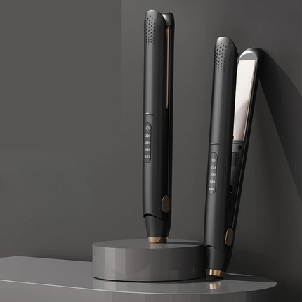 Ceramic Hair Straightener and Curler 2 in 1, Ionic Ceramic Flat Iron with 4 Heat Settings, Wet and Dry Hair Styler