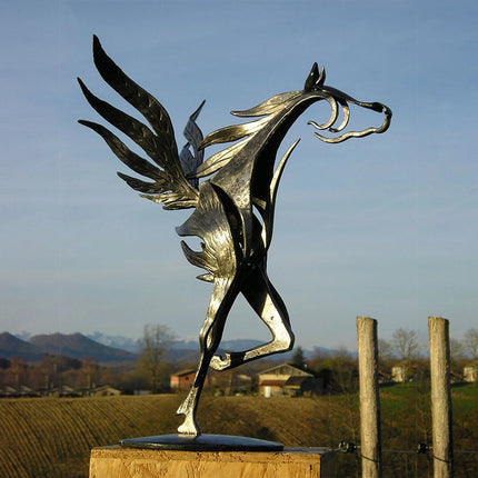 Horse Garden Statue, Metal Horse Sculpture for Outdoor Garden Decor – image 7