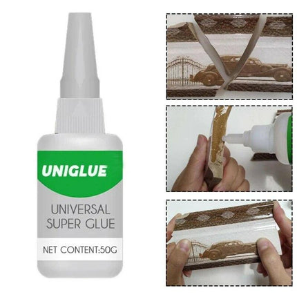 Instant Super Glue for Ceramic, Glass, Leather and Plastic, Strong Repair Adhesive for Shoes, Toys, Kitchenware and Furniture