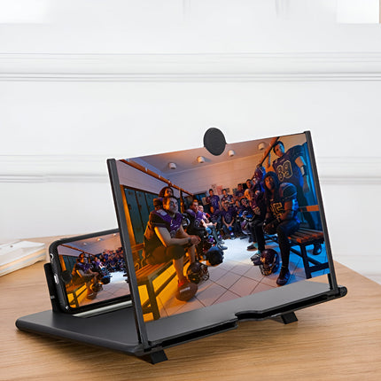 Phone Stand Screen Magnifier with Adjustable Angle | Foldable Holder for Clear Viewing of Movies and Calls