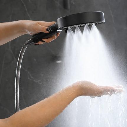 Pressurized Handheld Shower Head with Seven Massage Settings | Adjustable Water Flow for Relaxation and Refreshing Experience