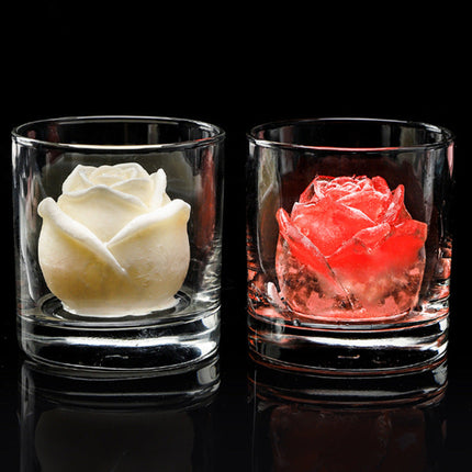 Rose Flower Ice Molds with Easy-Release Silicone | Unique Ice Cubes for Refreshing Drinks
