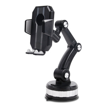 Car Phone Holder for Dashboard with 360 Degree Rotation, Telescopic 4 to 6.5 Inch Arm and Suction Cup Mount