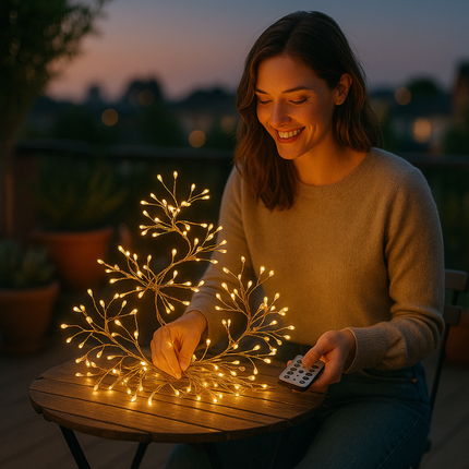 LED Fairy Lights with Remote, Copper Wire Fairy Lights for Bedroom and Room Decor