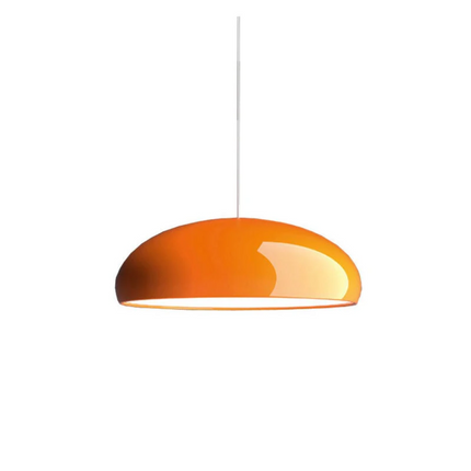 Italian Modern Pendant Light with Aluminium Dome | Soft LED Illumination for Contemporary Spaces