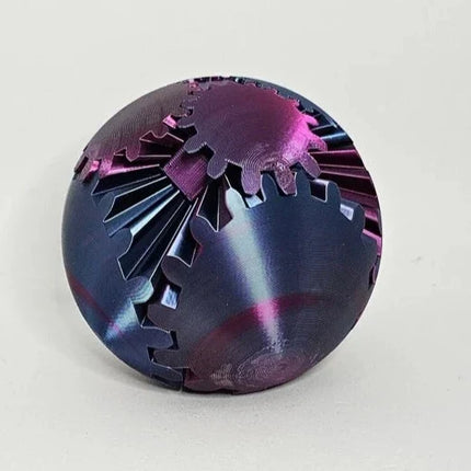 3D Printed Fidget Gear Ball, Steampunk Stress Relief Toys – image 6