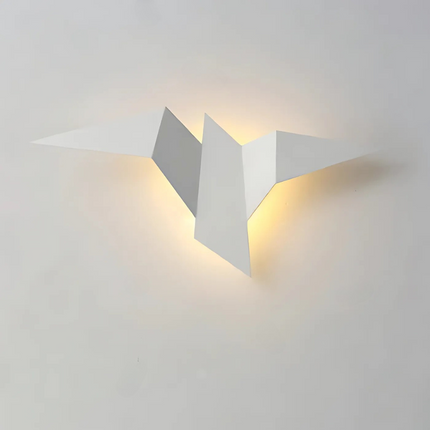 Origami Wall Lamp with Warm LED Glow | Modern Indoor Sconce for Elegant Ambience