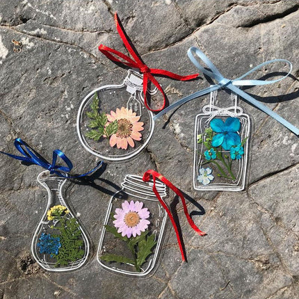 Dried Flower Bookmarks Set with Clear Design & 20 Unique Styles for Elegant Reading