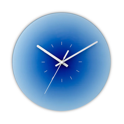 Sunset Glass Wall Clock with Silent Quartz Movement | Modern Gradient Design for Calm Home Décor