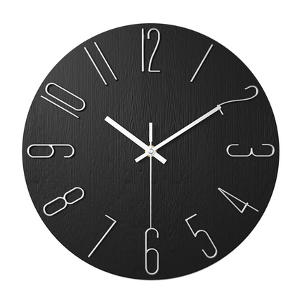Minimalist Wall Clock with Gold Accents | Quiet Quartz Movement for Elegant Home Decor
