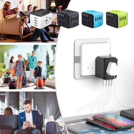 Universal Travel Adapter with USB C, Type G Plug Adapter for UK – image 10