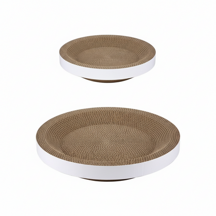 Cardboard Cat Scratcher Bed Lounge with Textured Surface | Protects Furniture and Supports Claw Care