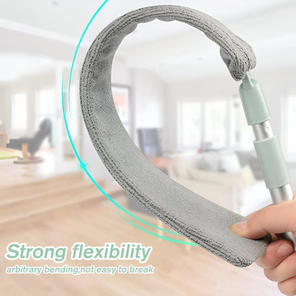 Retractable Gap Cleaning Mop with Microfiber Flat Head | Flexible Design for Hard-to-Reach Spaces