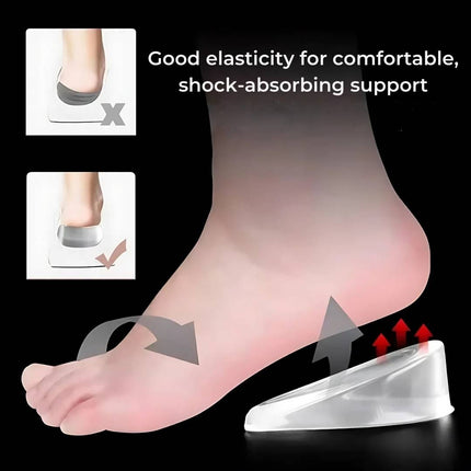Height Increase Shoe Inserts, Gel Heel Lift Inserts for Men and Women