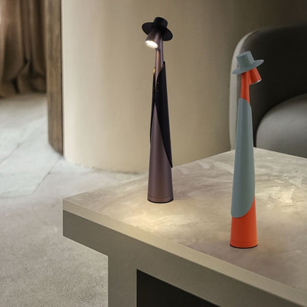 Rechargeable LED Desk Lamp with Touch Control | Artistic Modern Design for Soft Ambient Lighting