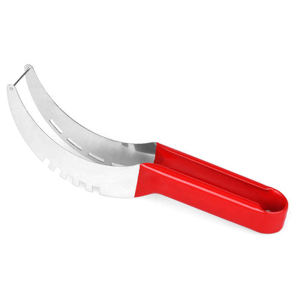 Stainless Steel Watermelon Slicer with Easy Grip Handle | Effortless Fruit Serving Tool