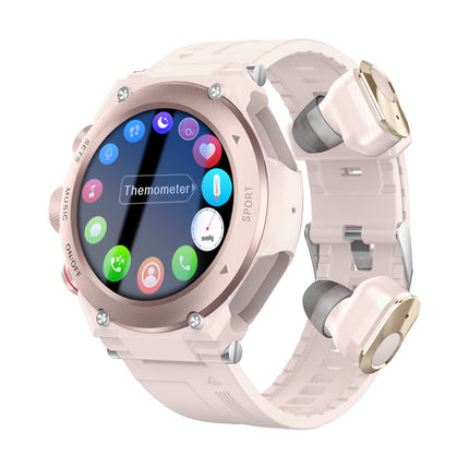 Smart Watch with Bluetooth Earbuds, 2-in-1 Fitness Watch, 10 Sport Modes, Heart Rate and Blood Oxygen, 3 Colours